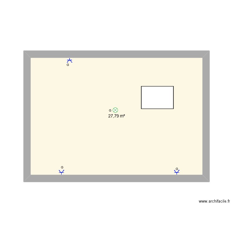 ZUURBESSENENLAAN 40 MEZANIN. Plan de 1 pièce et 28 m2