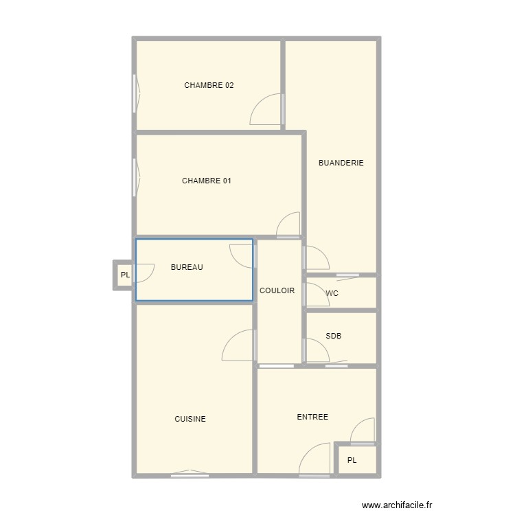 VAUVERT RIOS RDC. Plan de 0 pièce et 0 m2