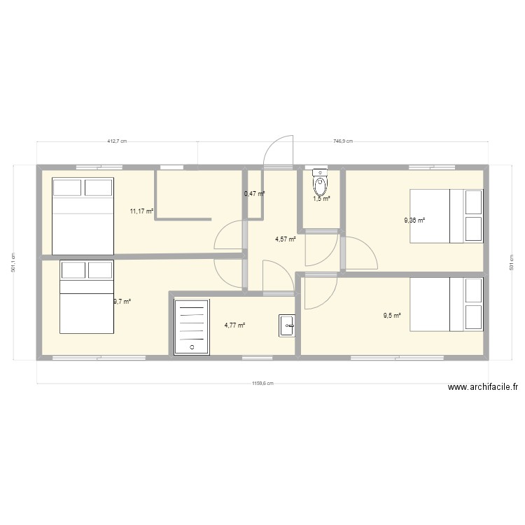 simoniere . Plan de 0 pièce et 0 m2