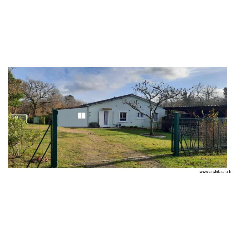 Pour DP6 Façade Nord depuis la route . Plan de Pour DP6 Façade Nord depuis la route . Plan de