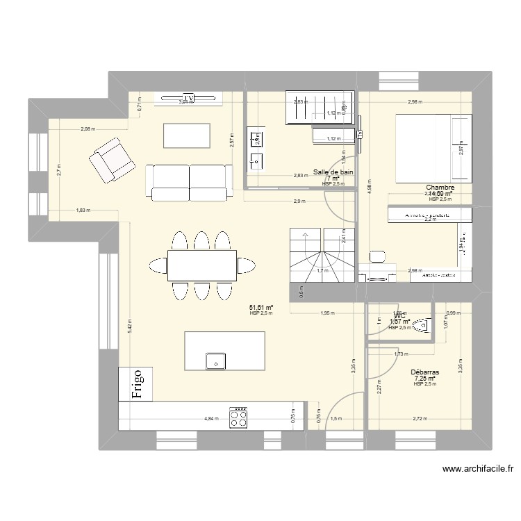 Changement de plans 2. Plan de 0 pièce et 0 m2