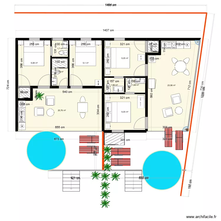 Popotte Steph 15/03/26. Plan de 12  et 91 m²