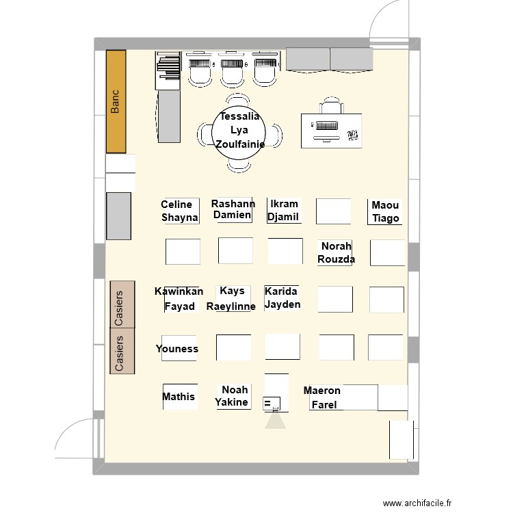 Classe P2 - binôme HETEROGENE. Plan de 0 pièce et 0 m2