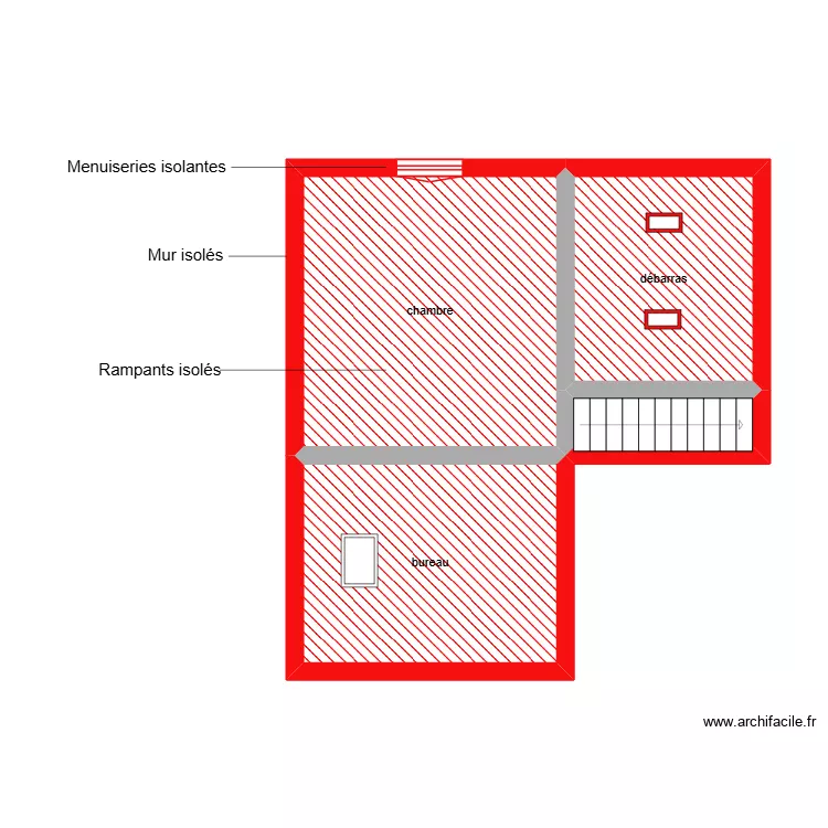 DECKER étage état 1/2/3. Plan de 4 et 38 m² DECKER étage état 1/2/3. Plan de 4 et 38 m²