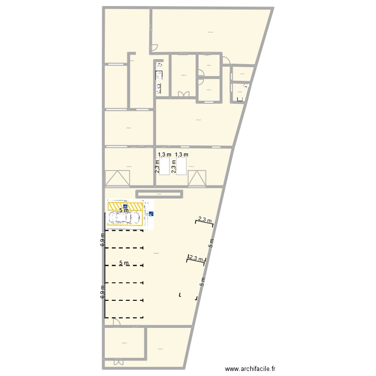 Bras Panon Aménagements. Plan de 15 pièces et 712 m2