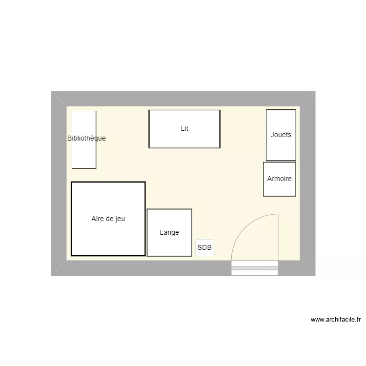 Chambre. Plan de Chambre. Plan de