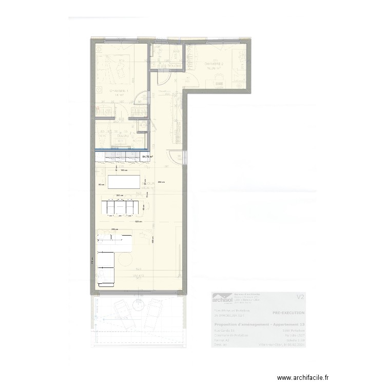 Portalban. Plan de 0 pièce et 0 m2