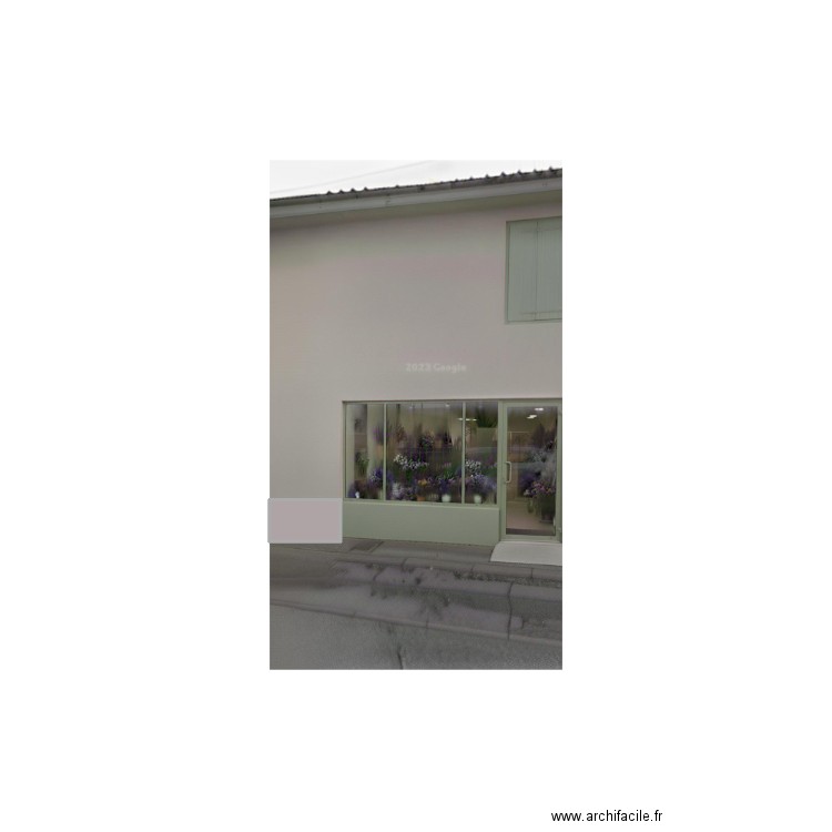 insertion  vitrine. Plan de 1 pièce et 0 m2
