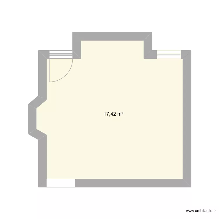 SALON VITTEL. Plan de 1 et 17 m² SALON VITTEL. Plan de 1 et 17 m²