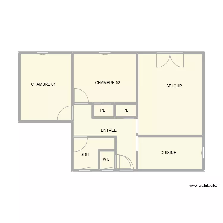 DE LUCA ALES RDC. Plan de 9 Pièces et 46 m²
