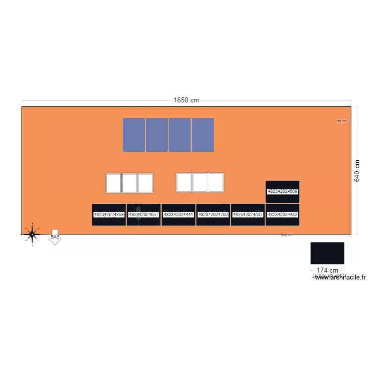 CALEPINAGE M. JUNOD A. Plan de 