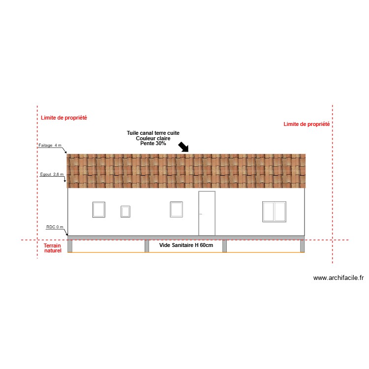 plan de coupe loic. Plan de 0 pièce et 0 m2