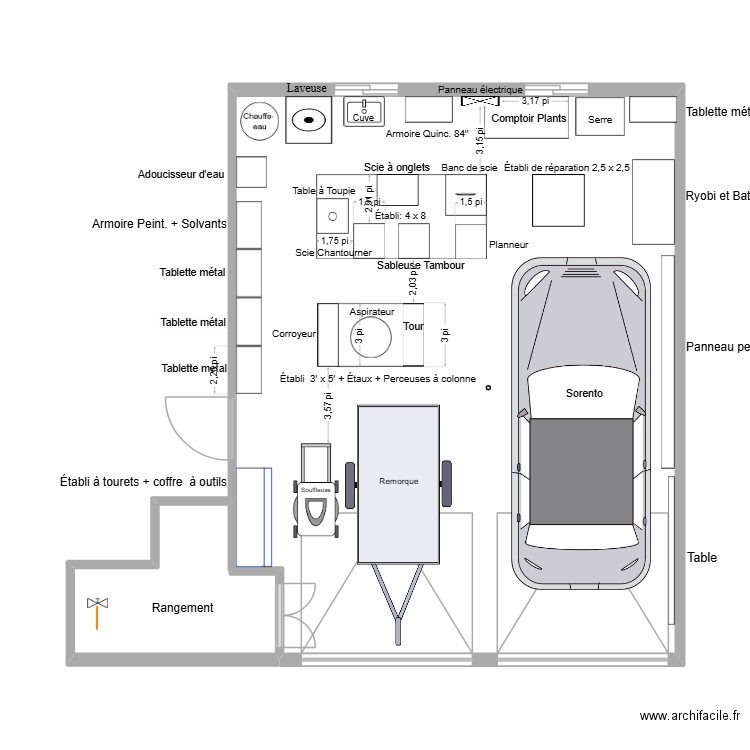 Garage 1. Plan de 0 pièce et 0 m2