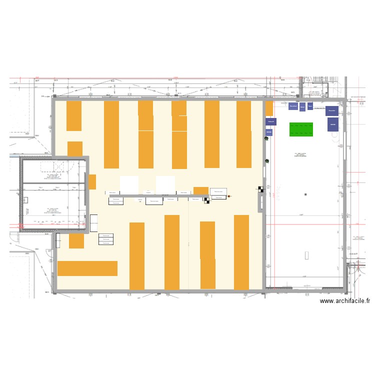 Plan EHSF 2. Plan de 1 pièce et 417 m2