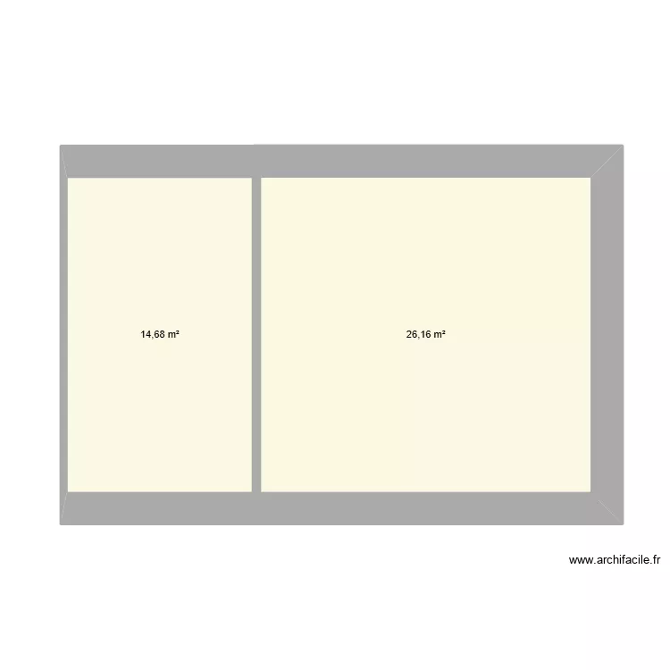 plan maison Grange. Plan de 