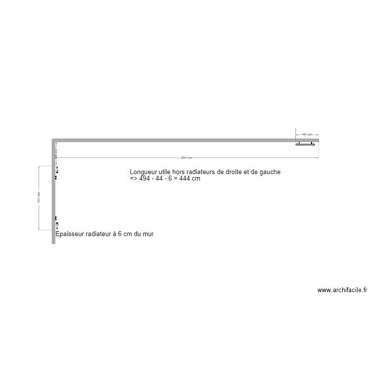Dimensions façade cuisson. Plan de 0 pièce et 0 m2