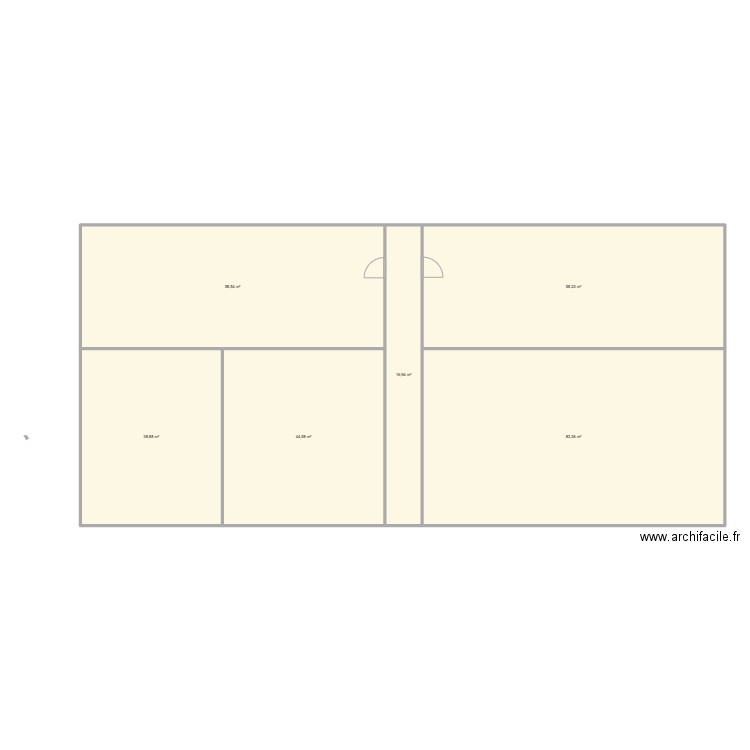 LCRDC. Plan de 6 pièces et 301 m2