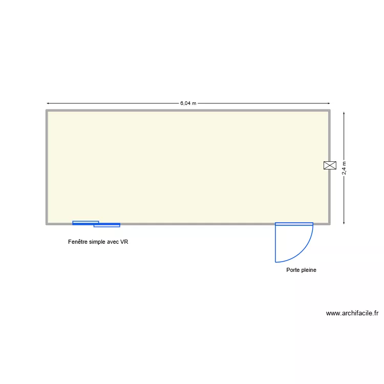 V544. Plan de 1 Pièce et 14 m² V544. Plan de 1 Pièce et 14 m²