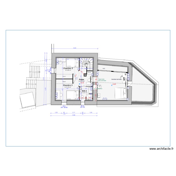 ELEC PRISE ETAGE. Plan de 0 pièce et 0 m2