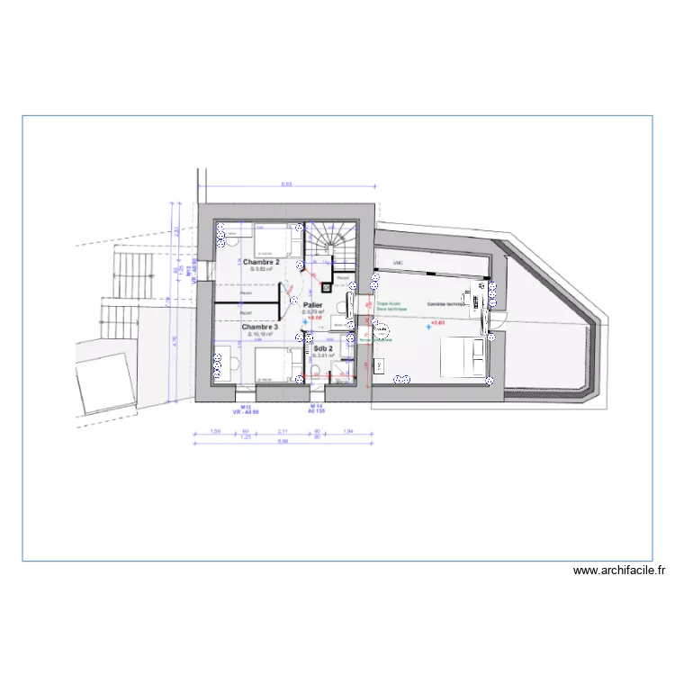 ELEC PRISE ETAGE. Plan de 