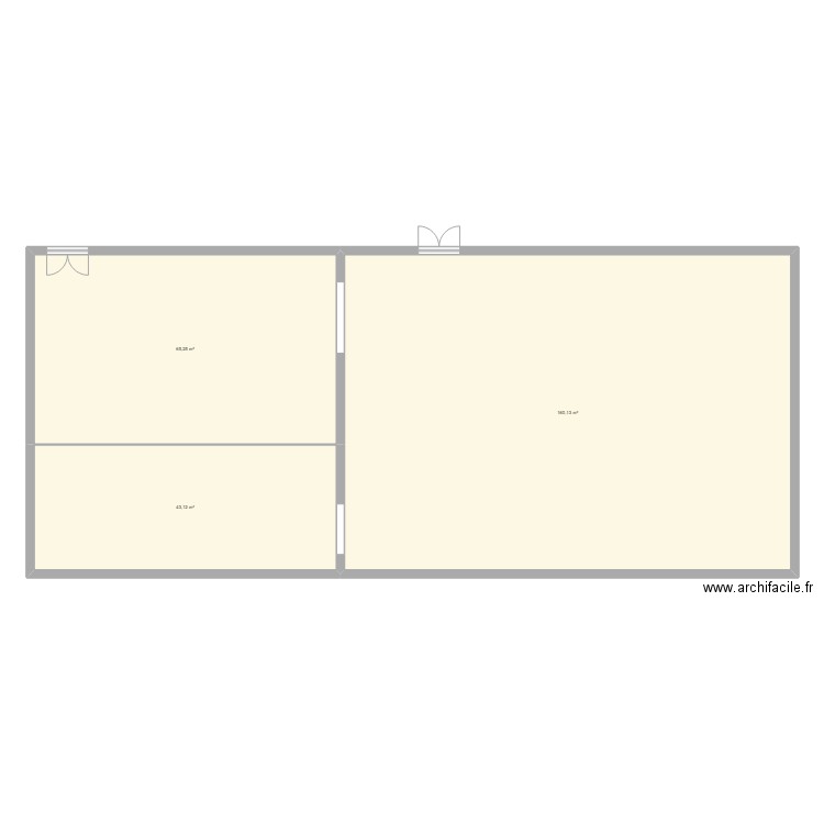 RdC Bâtiment Sailhero v2. Plan de 0 pièce et 0 m2
