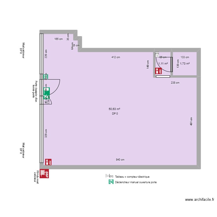 PHARMACIE HAUTS VALLONS AVANT TRAVAUX. Plan de 0 pièce et 0 m2