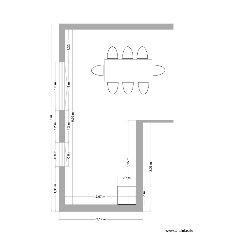 Cuisine. Plan de 0 pièce et 0 m2