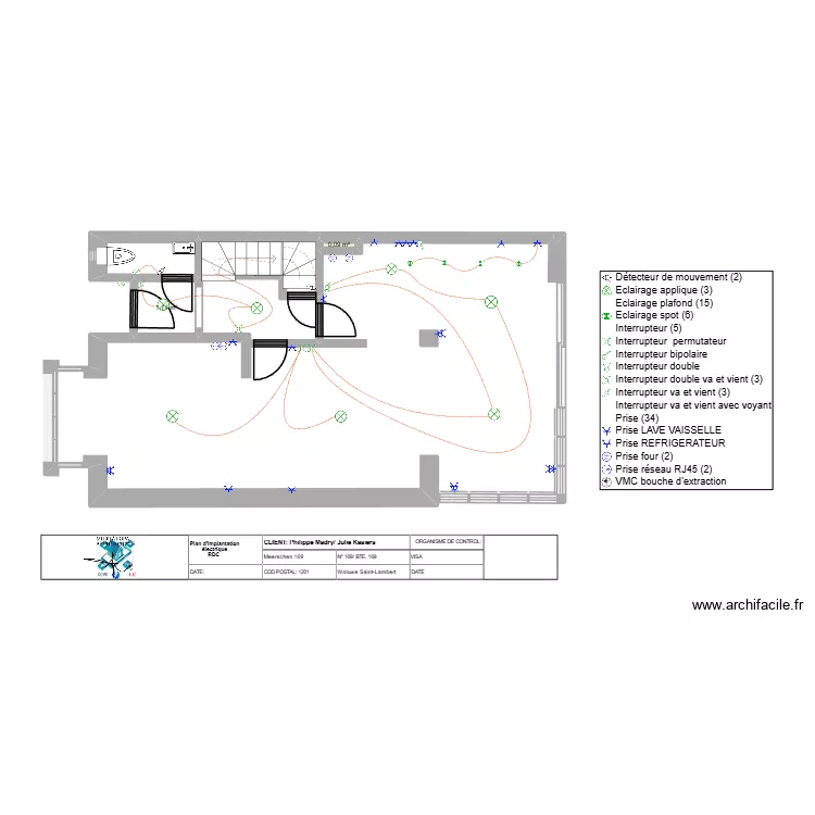 Madry/KASIERS RDC2+ET1+2. Plan de 11  et 79 m²