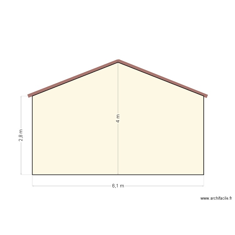 FACADE ARRIERE COULEUR . Plan de 0 pièce et 0 m2