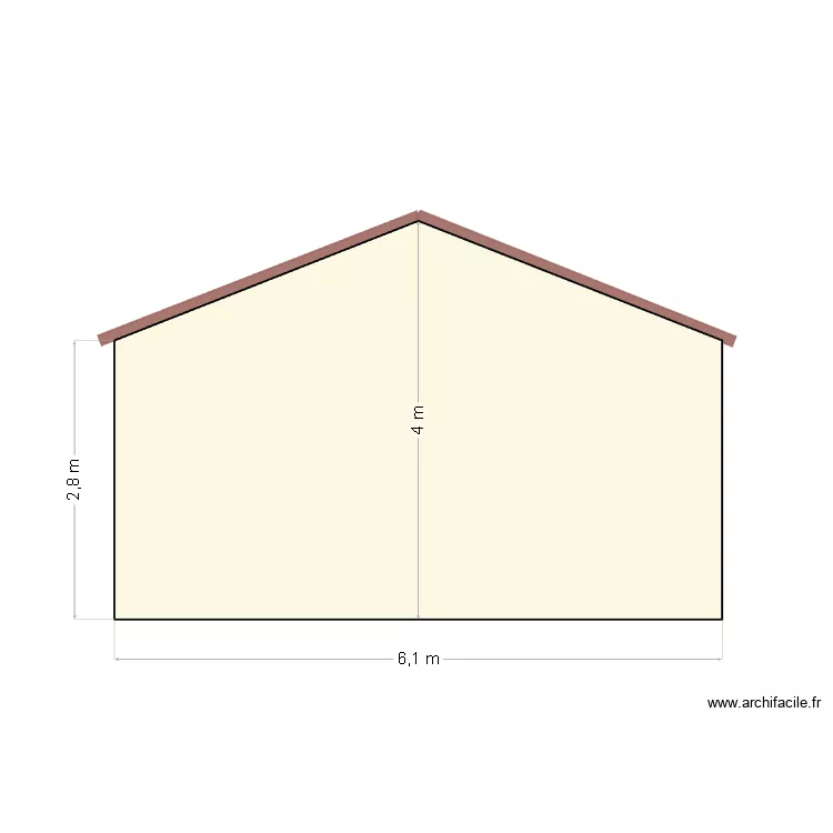 FACADE ARRIERE COULEUR . Plan de 