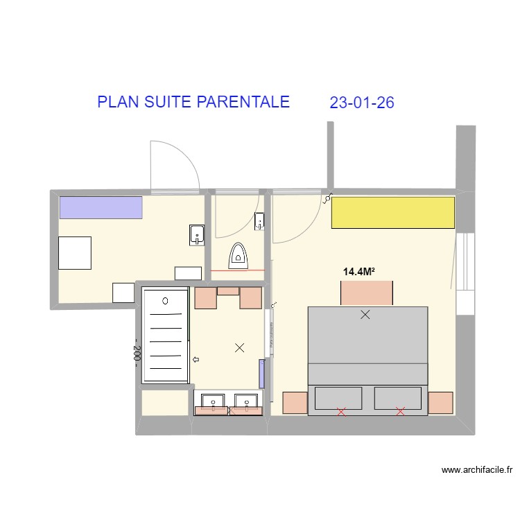 PLAN SUITE PARENTALE 23-01-26. Plan de 0 pièce et 0 m2