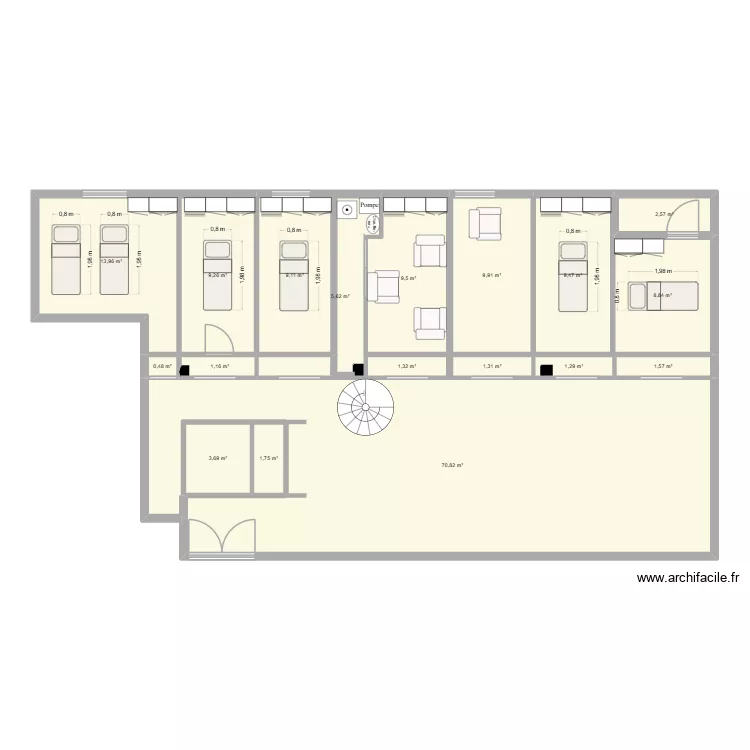 Marthe Aesthetic. Plan de 18 et 162 m² Marthe Aesthetic. Plan de 18 et 162 m²