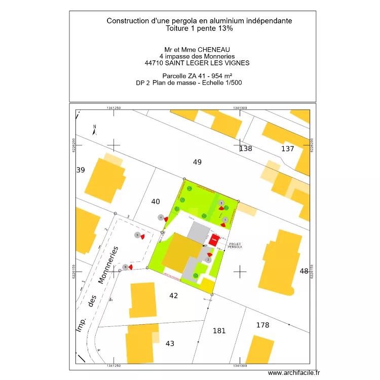 DP 2 CHENEAU 4 3 x 2 8. Plan de DP 2 CHENEAU 4 3 x 2 8. Plan de