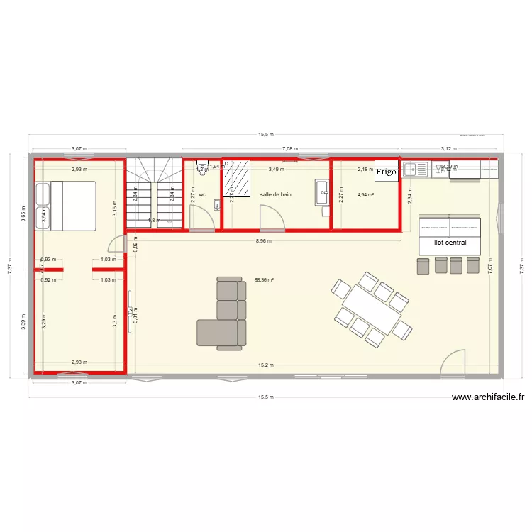 plan maison 2. Plan de 4 et 104 m² plan maison 2. Plan de 4 et 104 m²