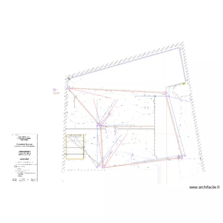exterieur gaines. Plan de 