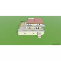 projet maison Corse max terrasses escalier face