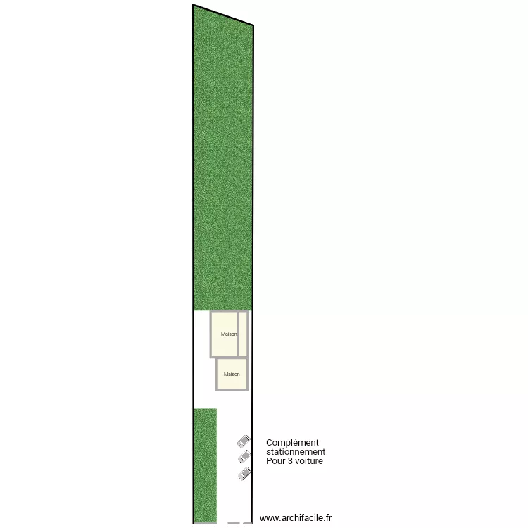 Plan de masse après travaux . Plan de Plan de masse après travaux . Plan de