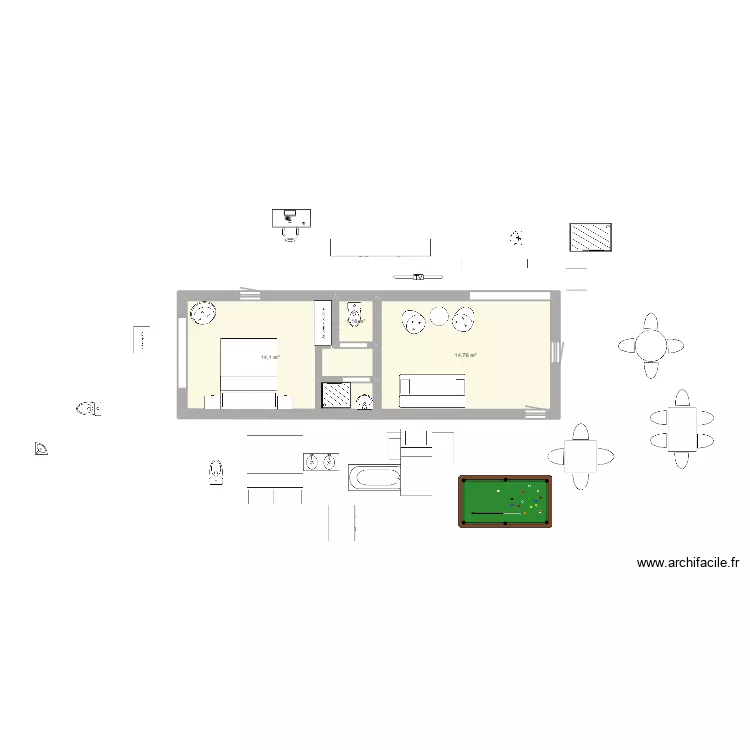 annexe kermouster wc façade. Plan de 3 et 30 m² annexe kermouster wc façade. Plan de 3 et 30 m²