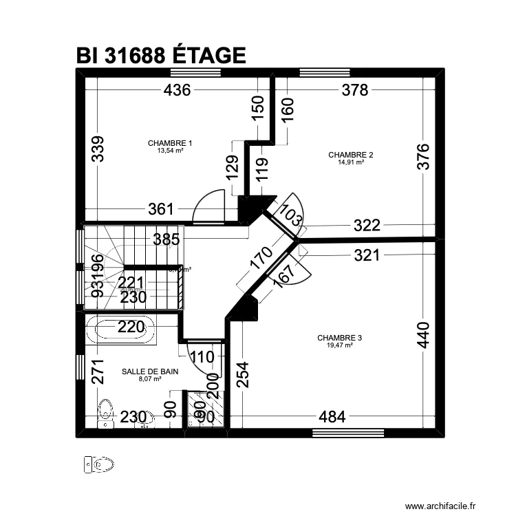 BI 31688.. Plan de 16 et 208 m² BI 31688.. Plan de 16 et 208 m²