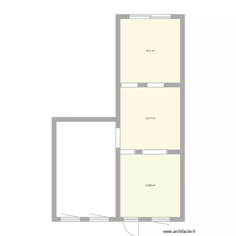 Esneux. Plan de 6  et 69 m²