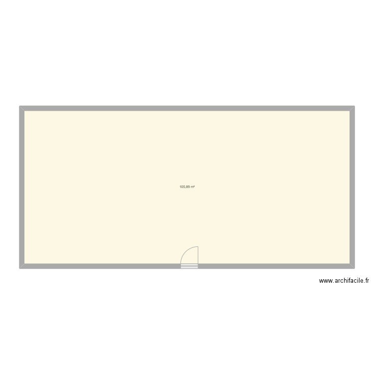plan de ferme. Plan de 1 pièce et 106 m2
