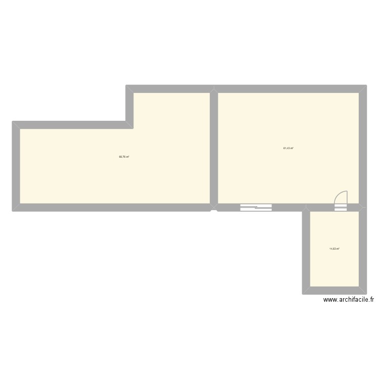 corps de ferme Cormes. Plan de 3 pièces et 143 m2