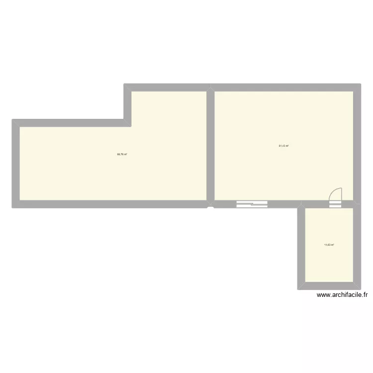 corps de ferme Cormes. Plan de 3 pièces et 143 m²