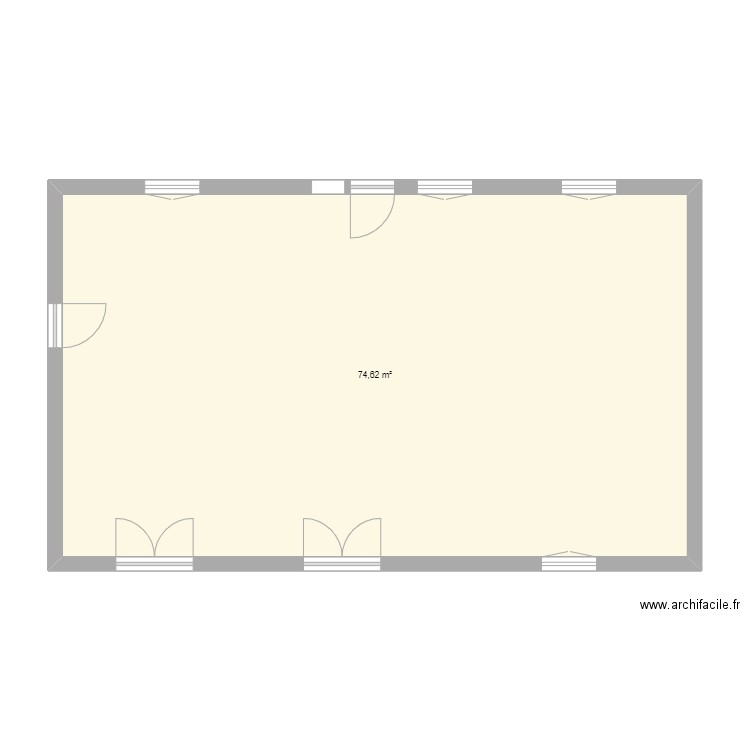 plan facade. Plan de 0 pièce et 0 m2