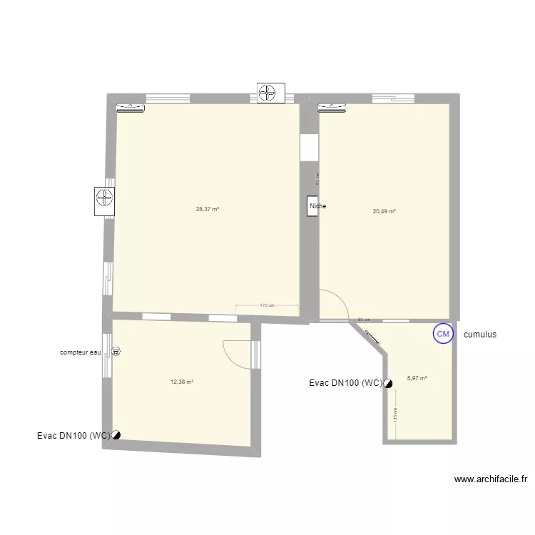 ETAT INITIAL PLATEAU. Plan de 