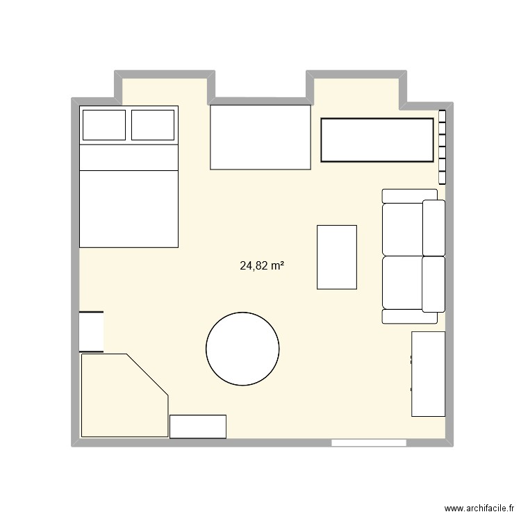 salon. Plan de 0 pièce et 0 m2