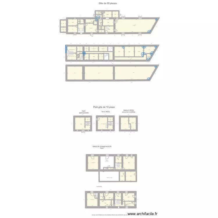 Gîte. Plan de Gîte. Plan de