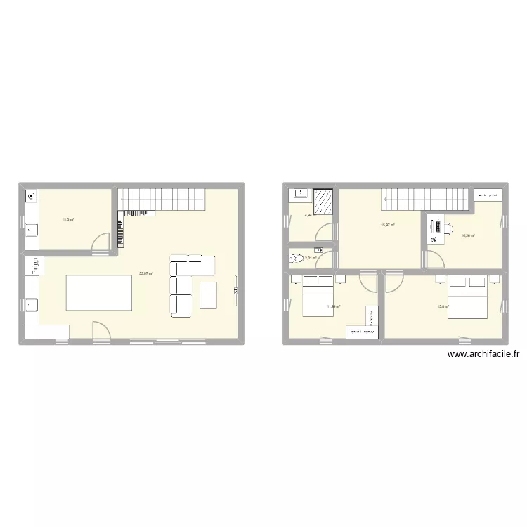 Maison Bar sur Loup. Plan de 8  et 126 m²