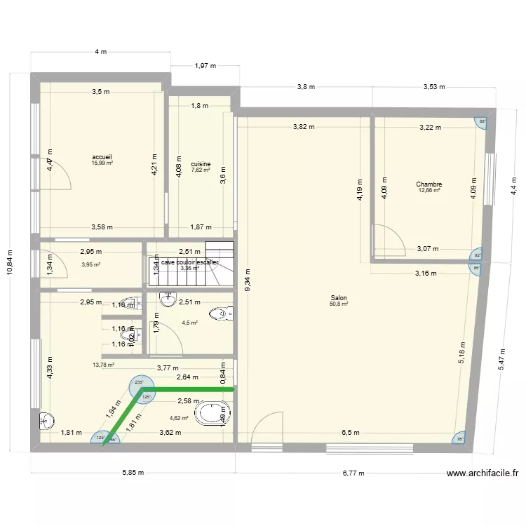 plan RDC MAM Mayet rdc. Plan de 