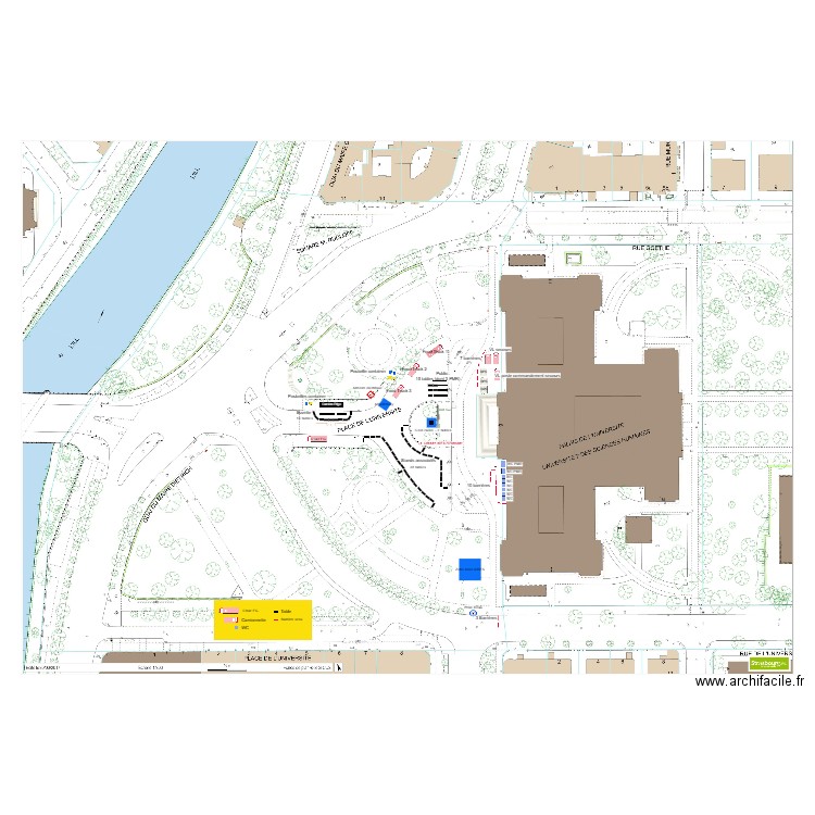 place de l'université 2025. Plan de 0 pièce et 0 m2